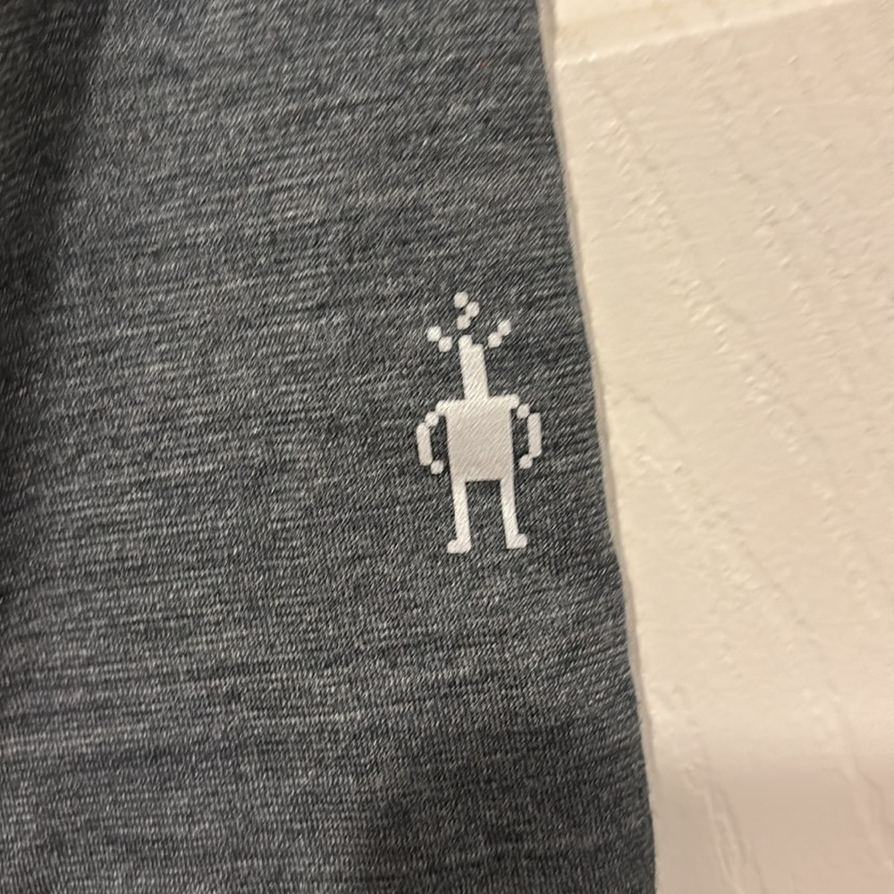 Smartwool Charcoal and Yellow Quarter-Zip Pullover - Picture 4 of 7